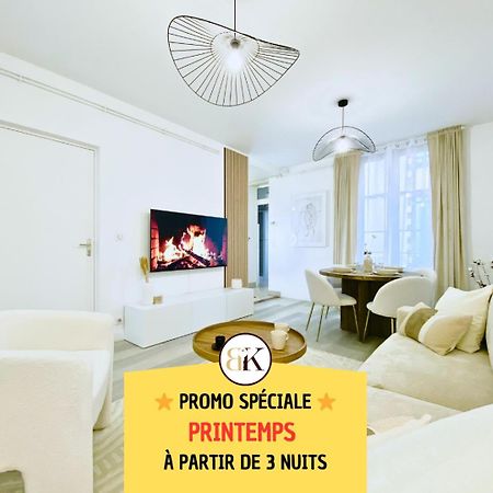 Le Subtil - Best Keys - Elegance & Confort - 2 Chambres Separees - Lit Queen Size - Smart Tv Netflix - Entre Gare & Centre Ville - A 1H De Paris - Wifi Fibre - Check-In Autonome Sens Exterior foto