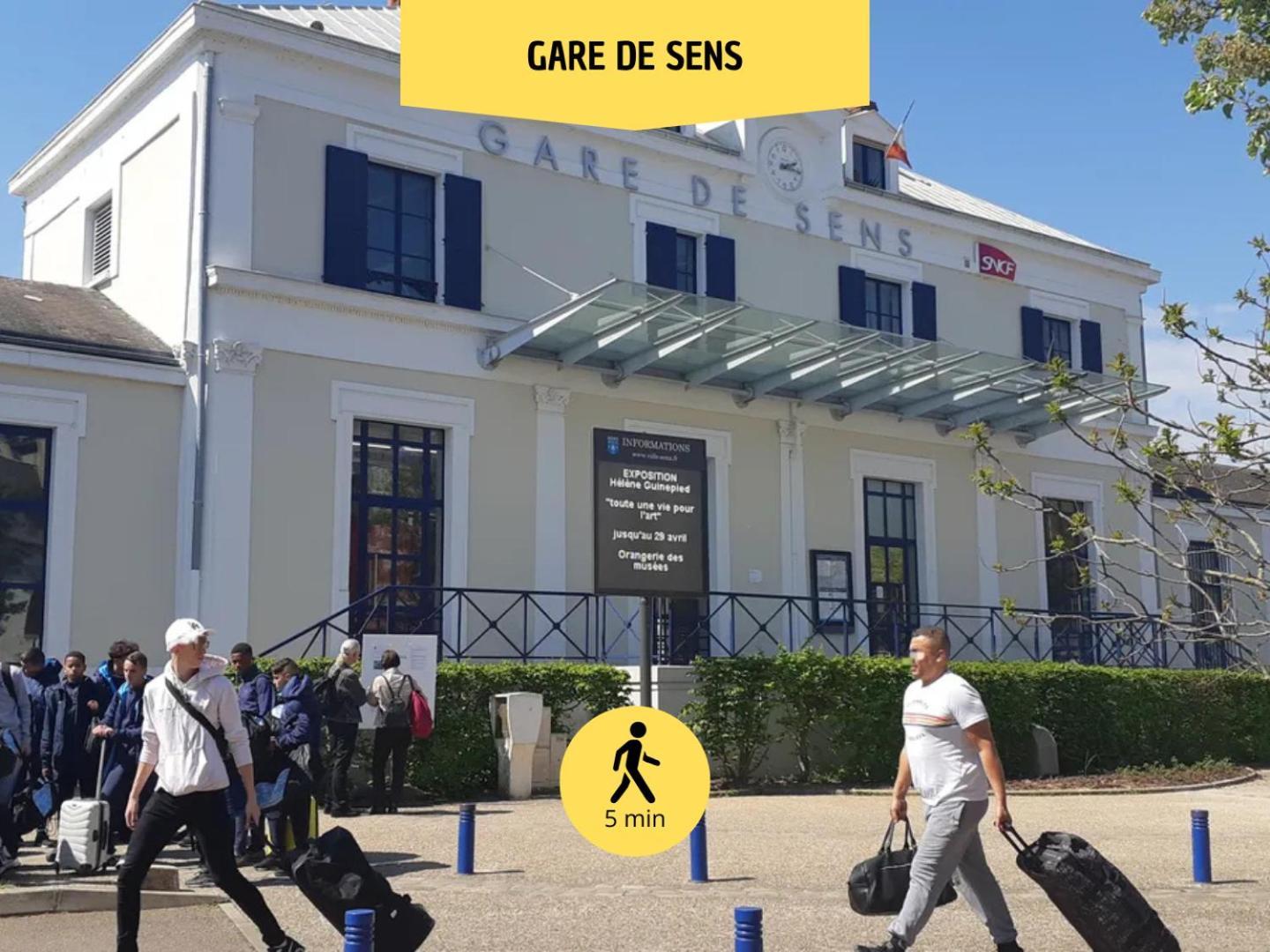 Le Subtil - Best Keys - Elegance & Confort - 2 Chambres Separees - Lit Queen Size - Smart Tv Netflix - Entre Gare & Centre Ville - A 1H De Paris - Wifi Fibre - Check-In Autonome Sens Exterior foto