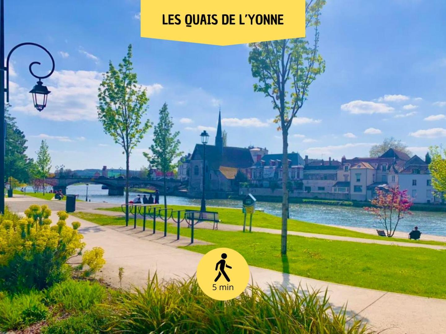 Le Subtil - Best Keys - Elegance & Confort - 2 Chambres Separees - Lit Queen Size - Smart Tv Netflix - Entre Gare & Centre Ville - A 1H De Paris - Wifi Fibre - Check-In Autonome Sens Exterior foto