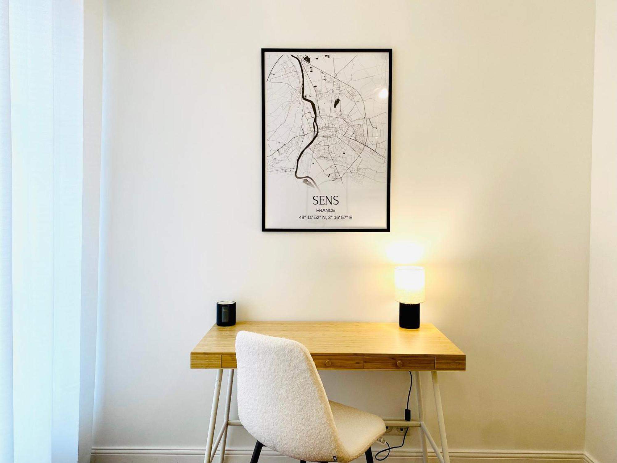 Le Subtil - Best Keys - Elegance & Confort - 2 Chambres Separees - Lit Queen Size - Smart Tv Netflix - Entre Gare & Centre Ville - A 1H De Paris - Wifi Fibre - Check-In Autonome Sens Exterior foto